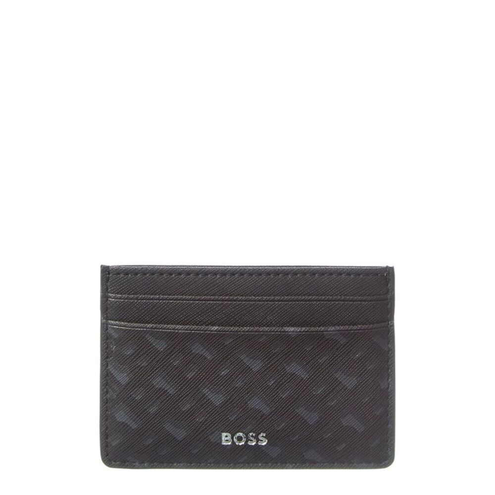 Hugo Boss Zair Leather Card Case, Black